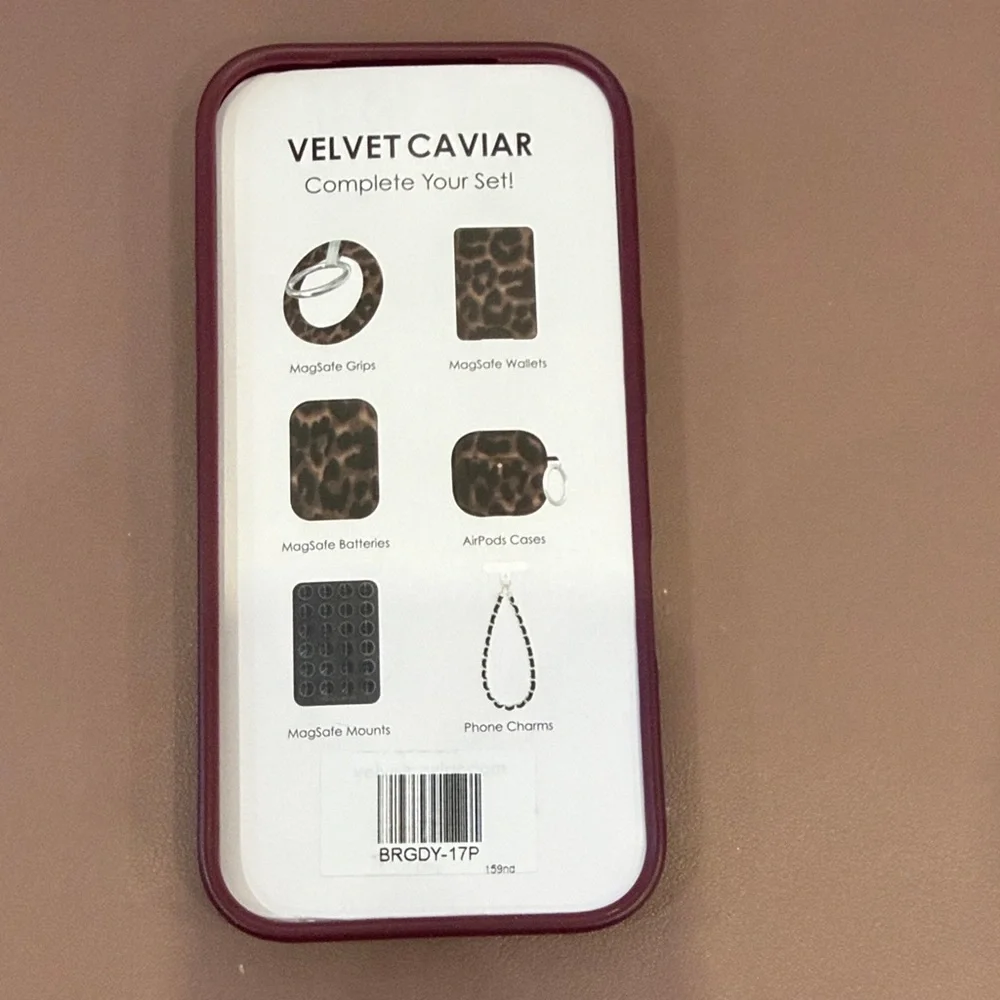 Velvet Caviar Burgundy iPhone 17 Pro Case